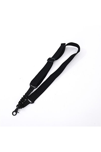 Choice حزام كتف أسود من النايلون، قطعة واحدة، بنقطة تثبيت واحدة، وأحزمة مطاطية تكتيكية قابلة للتعديل مع مشبك دائري من سبائك الزنك.