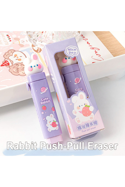 Choice6 Rabbit Creative Cartoon Eraser for Elementary School Students Cute an...
