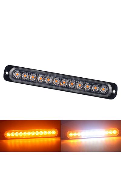 Choice 1x Stroboscopes Strobe 12 LED Flash Light Auto 12-24V Emergency Flashing Side Marker Light Bars C...