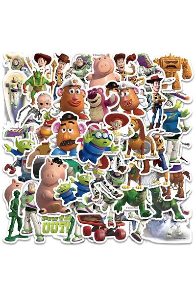 Choice Dsn-018-50pcs 50pcs Disney 3d Toy Story Stickers Buzz Lightyear Alien Stickers Cartoon Graffiti Deca