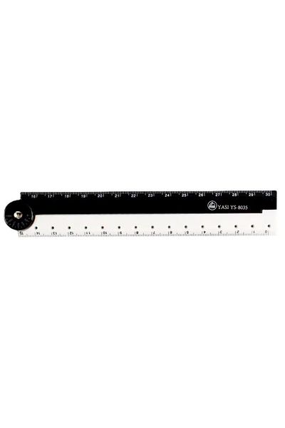 Choice 1pcs Bview Art 1pcs Folding Ruler Black And White Simple Ruler Graphic Folding Ruler Student Learnin