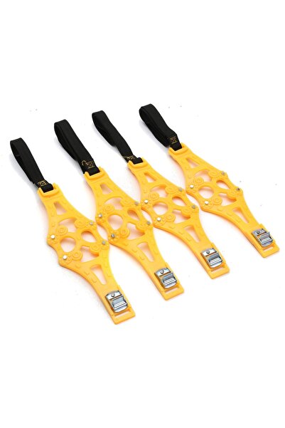 Choice1 yellow 4pcs 4pcs Car Anti-skid Chain SUV General Purpose Snow Mud Tir...