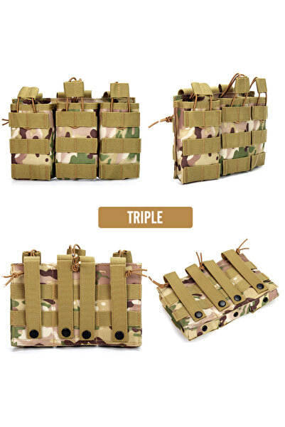 Choice جراب مخازن تكتيكي من قماش Triple-CP 1000D ، مزدوج/ثلاثي/رباعي، مناسب ل...