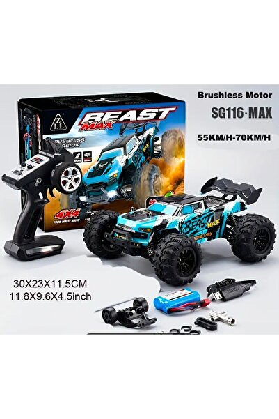 Toys Rc Yetişkin Hobi Çok Hızlı 4x4  Off Road Kumandalı Yarış Arabası 80 km/h...