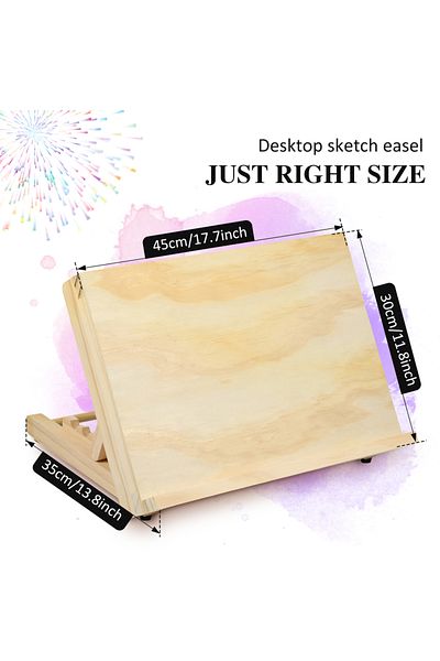 Choice M Wooden Easel Stand Foldable Adjustable Drawing Sketching Easel Enduring Sturdy Easel Stand Portab.