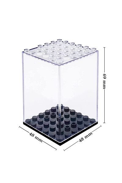 Choice 8pcs Building Block Display Box Small Particles Suitable For Lego Minifigures Clear Desktop Dust Box