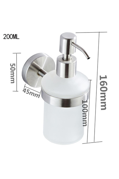 Choice رأس فرشاة مثبت على الحائط، زجاجة جل استحمام، موزعات صابون المطبخ، منظف...