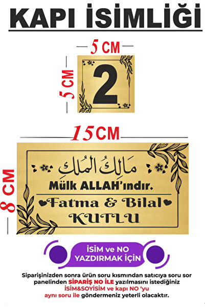 sıradışıhediyem Imovina pripada Bogu, napisano na vratima Sa šljokicama ği