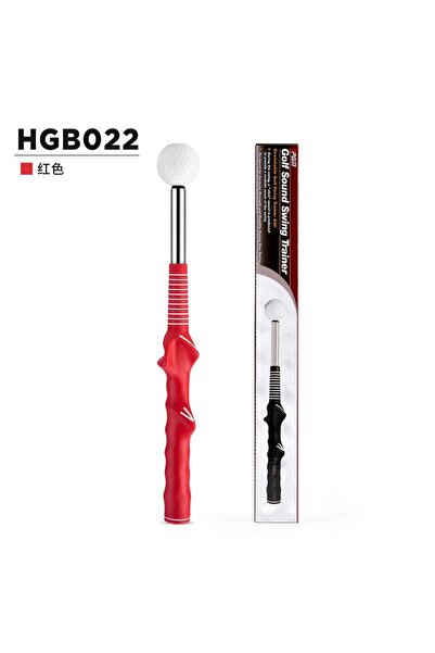 Choice عصا تدريب جولف قابلة للسحب باللون الأحمر من PGM Golf، مساعد صوتي للجول...