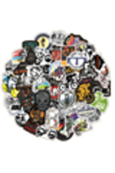 Choice 50 قطعة من ملصقات الدراجات الجبلية المقاومة للماء، مثالية للاستخدام ال...