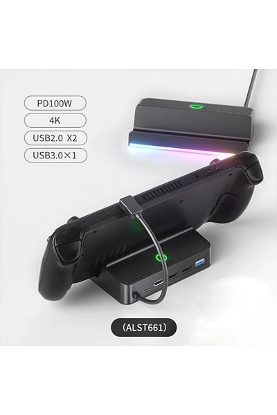 Choice Usb 4k Hdmi-compatible Video Converter Bracket For Steam Deck Tv Video Adapter Charger Dock For Stea