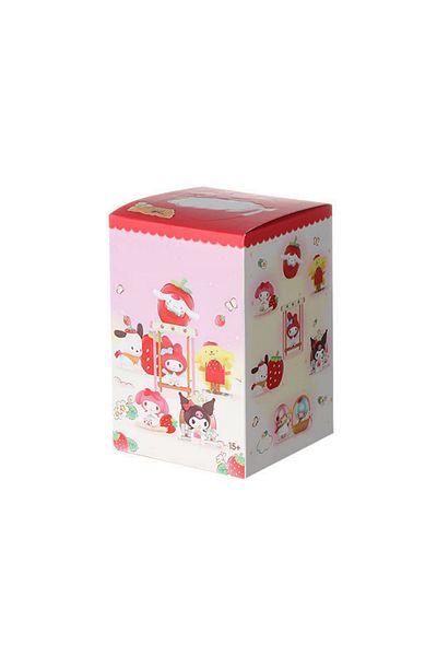 Miniso random style 1pcs 6Pcs Sanrio Blind Box Strawberry Manor Series Kawaii Kuromi Cinnamoroll My Melody