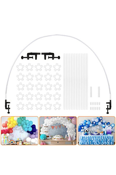 Choice White Table Balloon White 1 Set White Table Balloon Arch Kit, Arch Fra...
