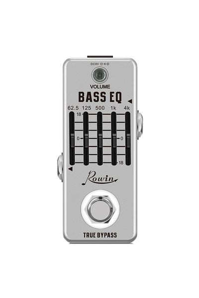 Choice Rowin Bass EQ Pedal, 5-Band EQ Pedal Electric Bass Equalizer Provides ±18dB for Each Band EQ Seek...
