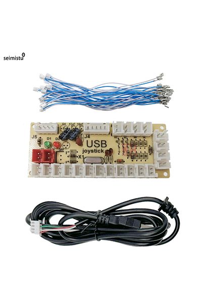 Choice شريحة مع مشفر USB Arcade مقاس 4.8 مم بدون تأخير للكمبيوتر الشخصي PS3 Switch Raspberry Pi Nintendo إلى عصا التحكم لمدة 5
