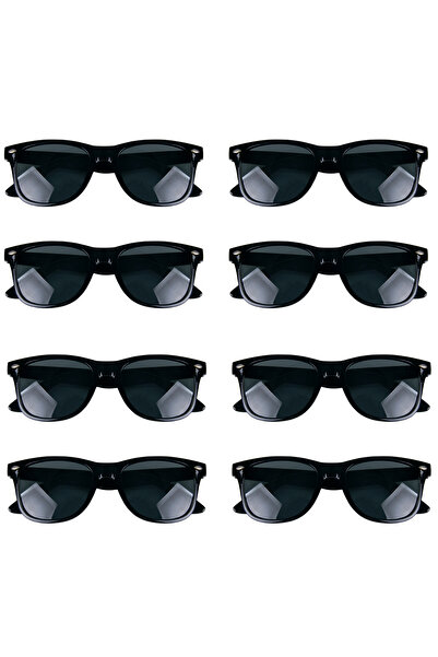 Choice 8 أزواج - 8-12 زوجًا من النظارات الشمسية ذات الإطار المربع الأسود للنس...