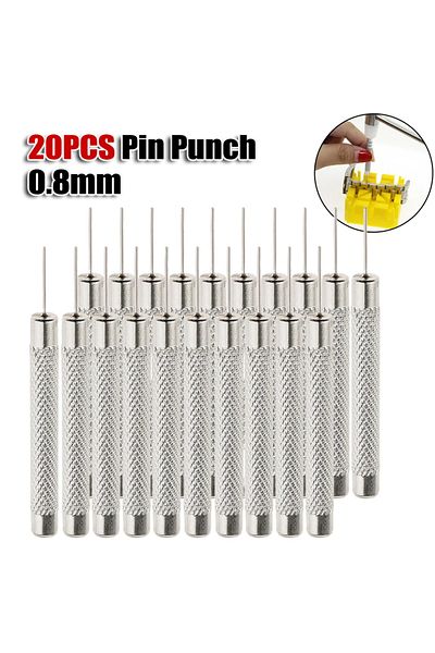 Choice 20Pcs/set 51mm Pin Punch Metal Hand Tools Pin Punch Remove And Adjust Watch Tool Parts Workshop E...