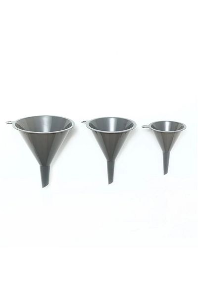 Choice Grey 3pcs 3pcs Plastic Funnel 3-piece Set For Household Kitchen Tools Triangular Separation Funnel S