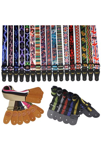 IRIN Guitar Strap Adjustable Pure Cotton Guitar Straps Multi-Color Guitar Belts for Bass Acoustic Elec...