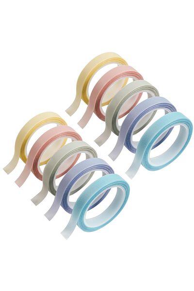 Choice Morandi 10 Rolls Morandi/fluorescent Highlighter Index Tape, Repositionable Notes Marking Tape, Writ