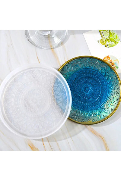 Choice قالب إيبوكسي كريستالي شفاف مكون من قطعة واحدة يمكنك صنعه بنفسك، صينية ...