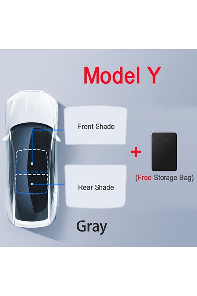 Choice Sunshades For Tesla Model Y 3 Highland 2024-2021 Sun Roof Shades Front Rear Sunroof Skylight UV P...