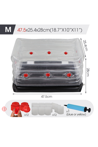 Choice مجموعة زراعة الفطر Squre-M 1PC، حقيبة زراعة أحادية الأنبوب قابلة للنفخ...