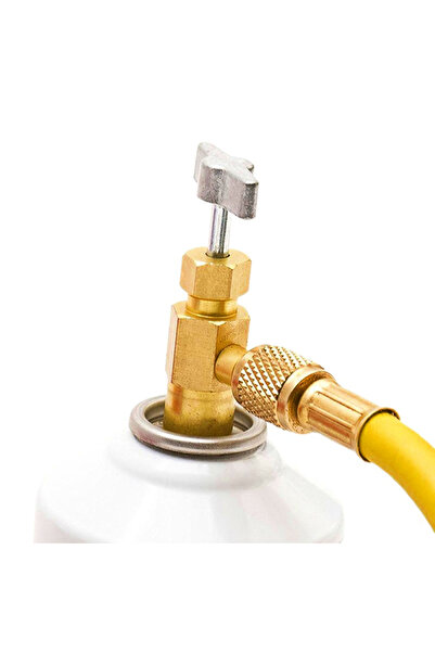 Choice 1/4 Thread Adapter R-134a Refrigerant Can Dispensing Bottle Tap Opener Valve 60*35mm Car Air Cond...