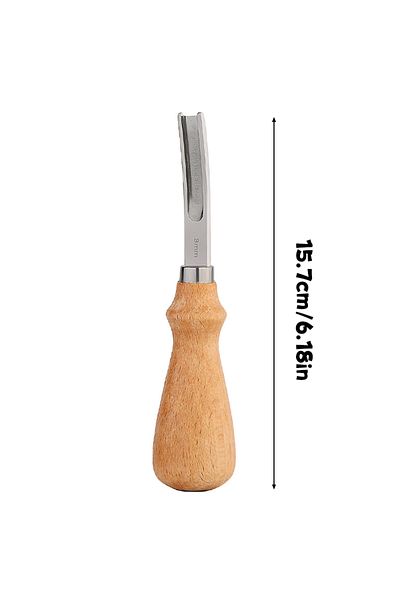 Choice Wooden 8mm Fenrry 4/6/8/10mm Leather Edge Beveler Tool French Skiver Wide Mouth Leather Edge Beveler