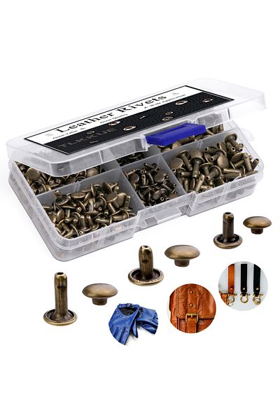 Choice Bronze Rivets For Leather, Leather Cap Rivets For Diy Leather Craft, Bags/clothes/shoes/belts Decora