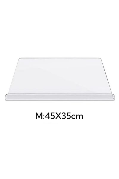 Choice 45x35cm Acrylic Anti-slip Transparent Cutting Board With Lip For Kitchen Counter Countertop Protecto