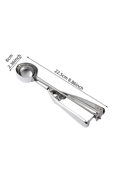 Choice 6cm Ice Cream Spoon Kitchen Tools 3 Size Stainless Steel Spring Handle Mash Potato Watermelon Ball S