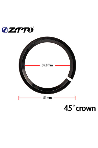 ZTTO حلقة تثبيت سماعة رأس الدراجة مدببة 39.8 مم 1.5 بوصة، فاصل قاعدة سماعة رأ...