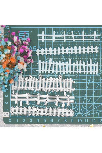 Choice The Fence Embossing Dies Metal Stencil Carbon Steel Cutting Dies for DIY Scrapbooking Paper Gift ...