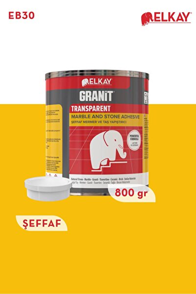 Elkay Granit Mermer Ve Taş Yapıştırıcı Şeffaf 800 gr