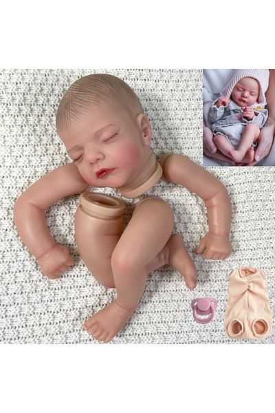 MRB With Cloth Body Painted Kit 19inch Already Painted Reborn Doll Parts Sam Lifelike Baby 3d Painted Sk