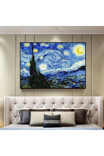 Choice 30*40cm Jxy036o Diy Diamond Painting Round Diamond Starry Sky Van Gogh Pattern Full Diamond Mosaic H