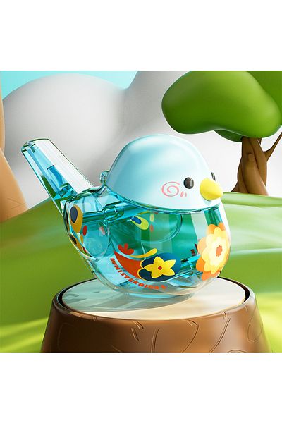 CONUSEA Blue Cartoon Whistle Tide Play Fun Waterbird Plus Water Learn Bird Calls Blow Children's Musical Ins