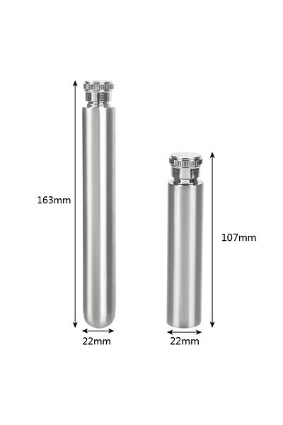 HOOMIN 1.5oz Wine Whisky Bottle Portable Wine Bottle Stainless Steel 1oz/1.5oz Tubular Wine Pot Hip