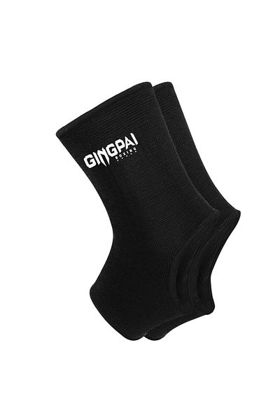 Choice L Bj-1 Black 2pcs Boxing Ankle Brace Stretch Breathable Fighting Foot Protector Thai Combat Ankle C