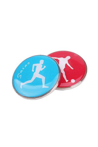 Choice 1pc Random 1pc Referee Side Toss Coin Double Face Sports Football Pattern Soccer Volleyball Flip Coi