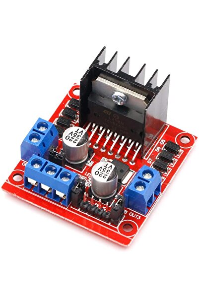 Choice13 لوحة تحكم محرك L298N لمحرك السائر الروبوتي ثنائي الجسر H ووحدة التحك...