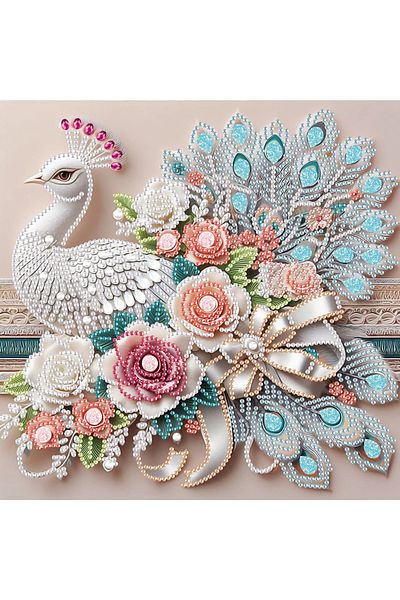Choice At409 5d Special Shape Diamond Art Kits For Beginners, Diamond Painting Kits For Adults Peacock, Cry