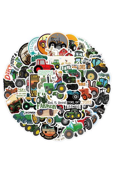 Choice 60pcs 60pcs Farm Tractor Stickers For Suitcase Skateboard Laptop Luggage Phone Car Styling Diy Decal