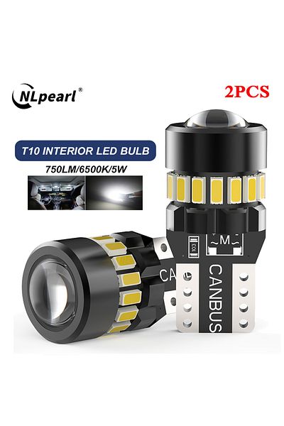 NLpearl White 2pcs T10 W5w Led Canbus No Error 194 168 Bulb Car Side Interior Lights 3030 Smd Bmw Au