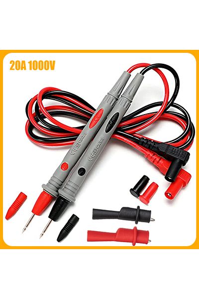oein 20a-with Clip New Digital Multimeter Probe Test Leads 1000v 10a 20a Universal Multi Meter Tester Lea