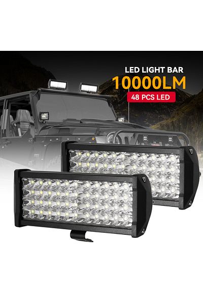 Choice شريط إضاءة LED 12 فولت للطرق الوعرة مزود بإضاءة LED لمصابيح العمل للشاحنات والسيارات والمركبات الرياضية متعددة الأغراض والمركبات UTV LED...