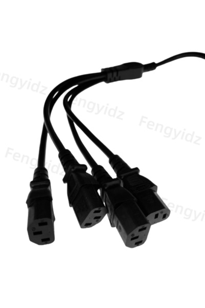 Choice1 Other 1 pcs High Quality IEC 320 C14 Male Plug to 4XC13 Female Y Type Splitter Power Cord , C14 to 4