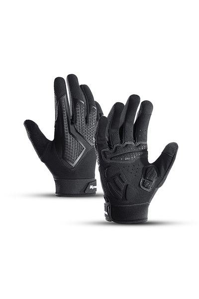 Choice Xl A0029-bk Long Finger Non-slip Shock-absorbing Cycling Gloves Spring And Summer Men's Breathable S