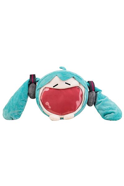 Choice Blue Anime Hatsune Miku Bag Q Version Kawaii Figure Plush Bag Model Doll Plush Stuffed Toy Shoulder
